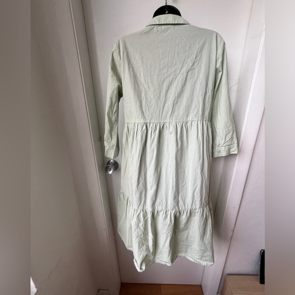 JDY shirt cotton dress with 3/4 sleeve in mint size 36 - Picture 7 of 14